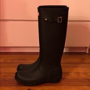Hunter boots - matte black